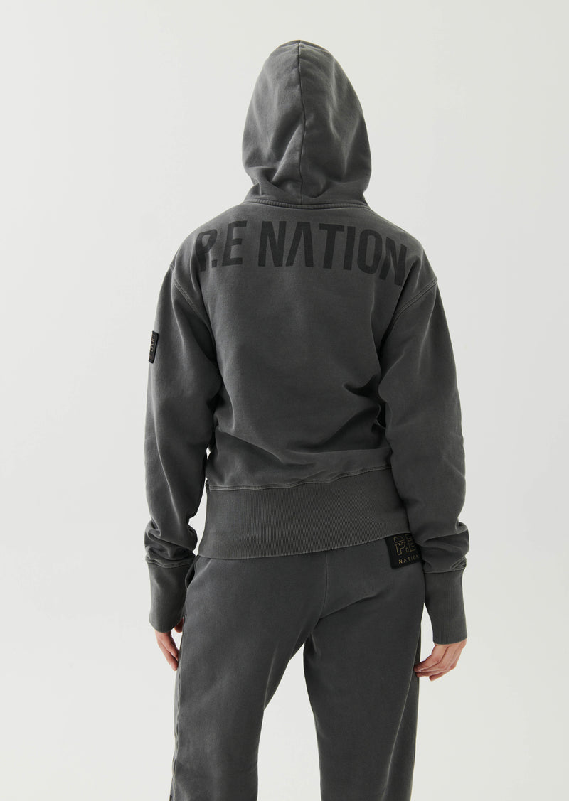 MID GAME HOODIE IN CHARCOAL