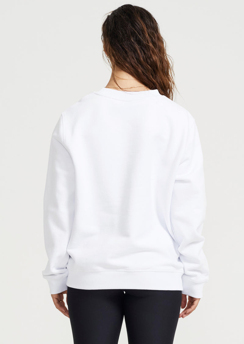FRONT SIDE SWEAT IN WHITE