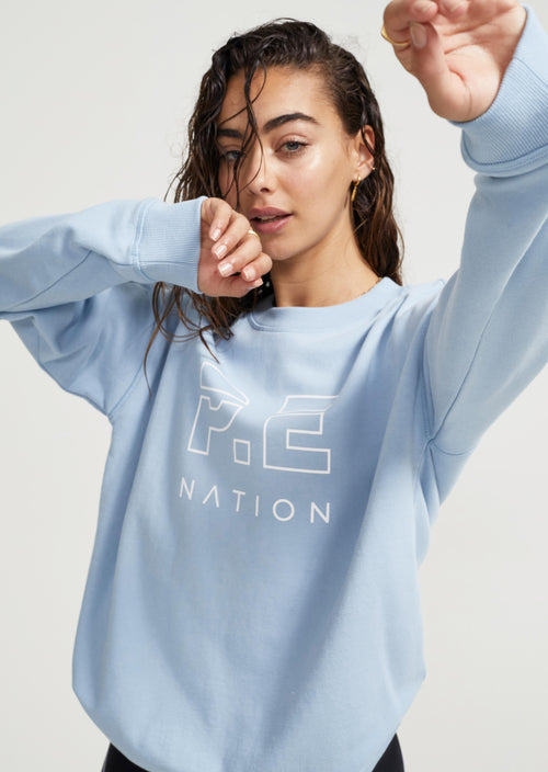 HEADS UP SWEAT IN SKY BLUE