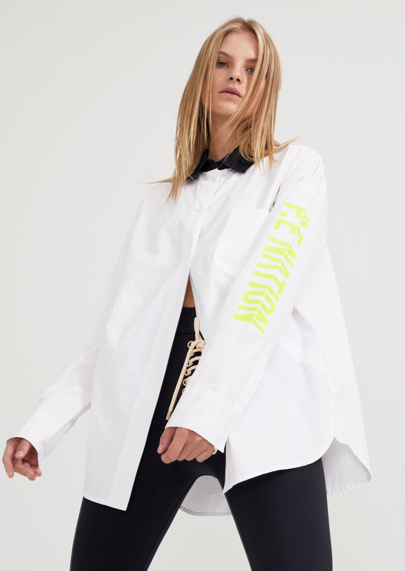 LAY OUT SHIRT IN WHITE