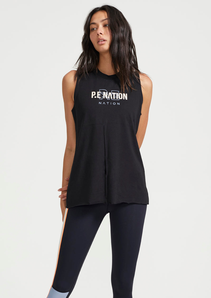 BOUNDARY LINE TANK IN BLACK