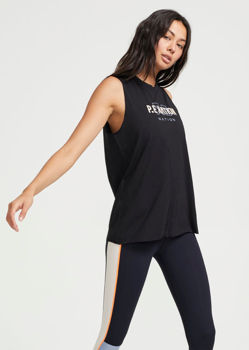 BOUNDARY LINE TANK IN BLACK