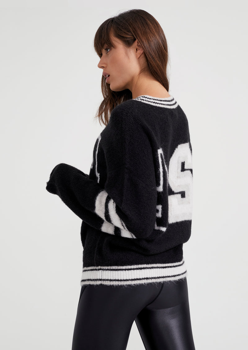 ANNEX KNIT SWEAT IN BLACK