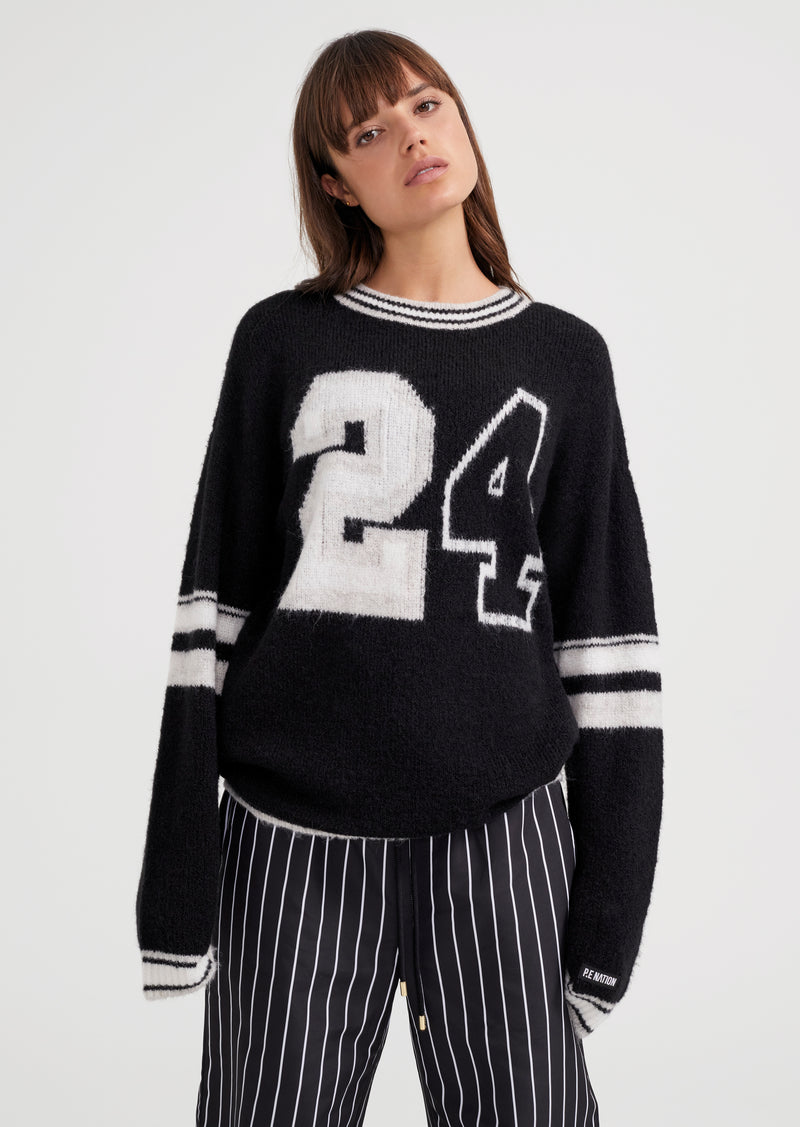 ANNEX KNIT SWEAT IN BLACK
