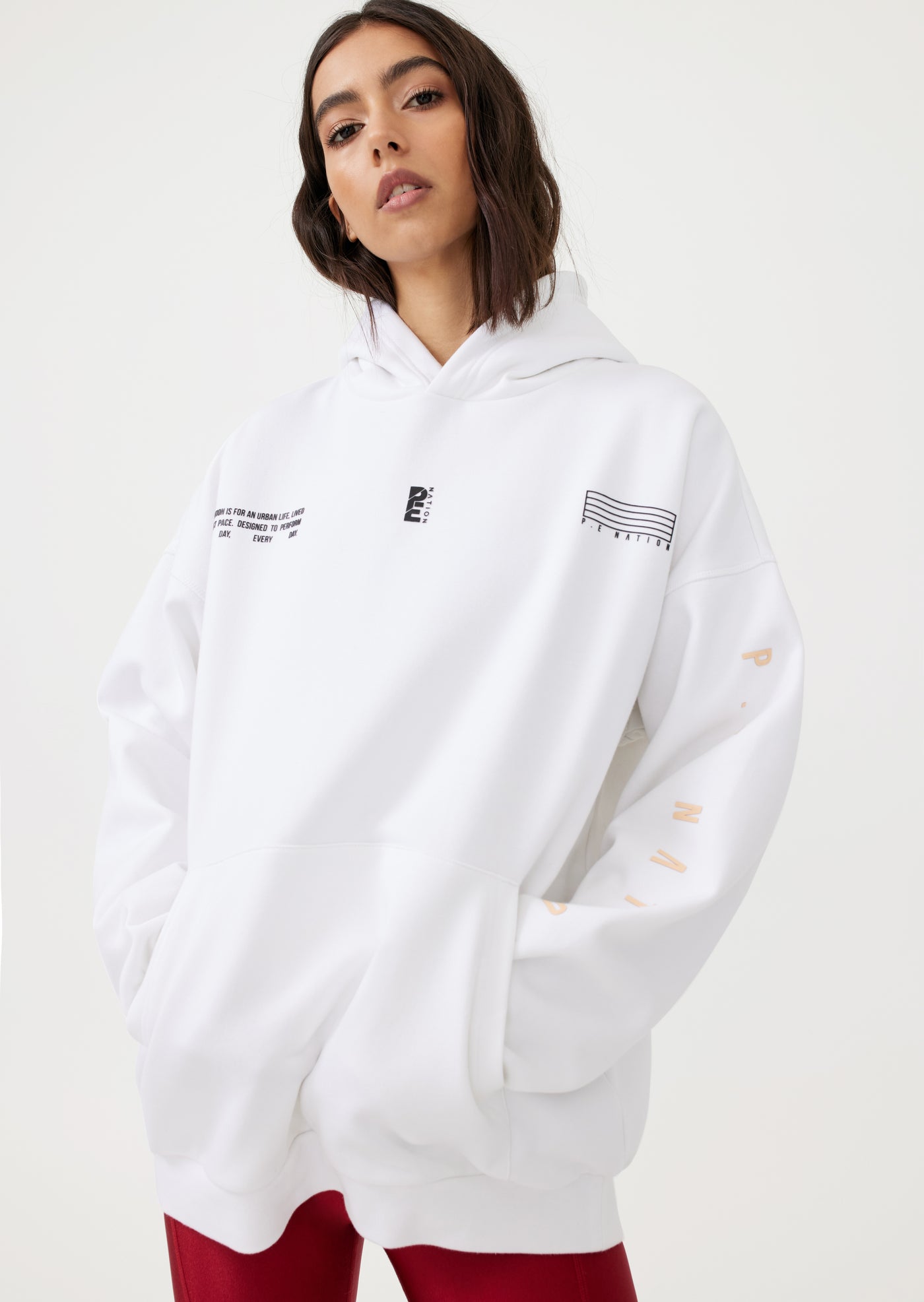 COURTSIDE HOODIE IN WHITE