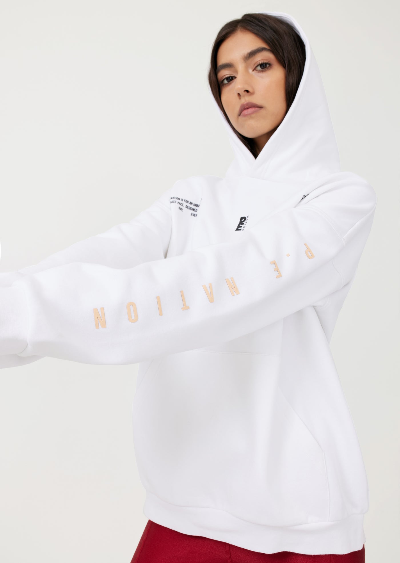 COURTSIDE HOODIE IN WHITE