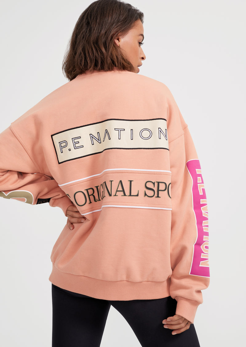 EASTBROOK SWEAT IN CORAL