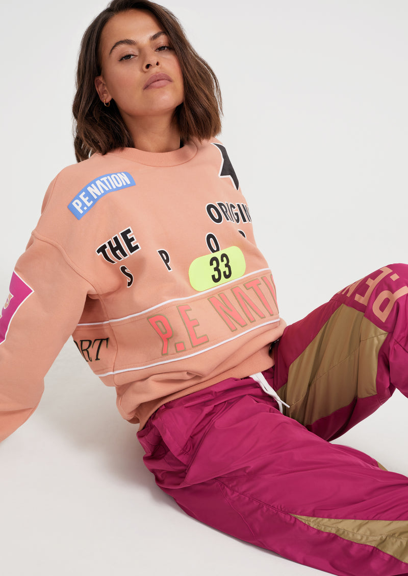 EASTBROOK SWEAT IN CORAL