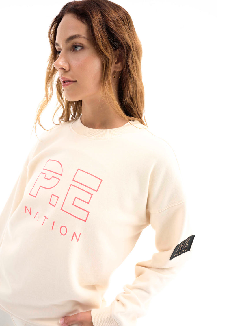 HEADS UP SWEAT IN PEARLED IVORY