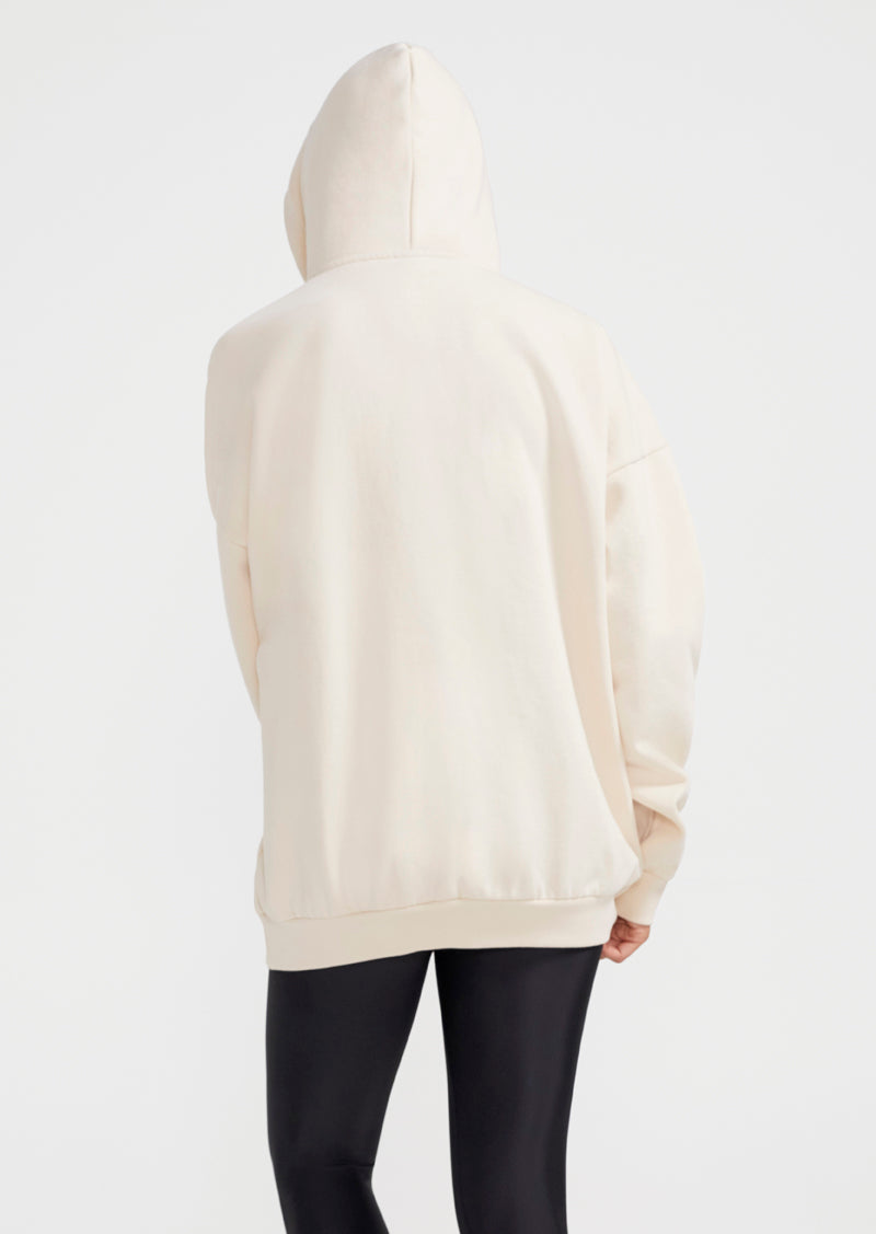 IN SWING OVERSIZED HOODIE IN IVORY