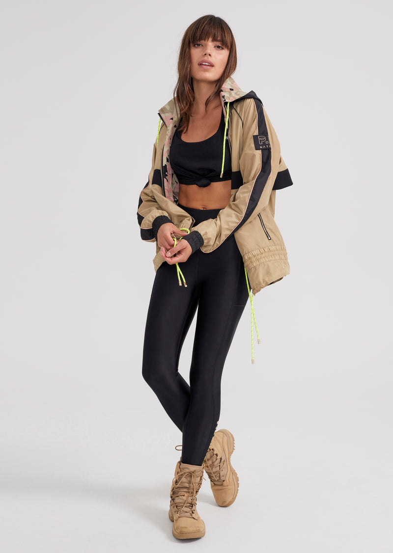 MAN DOWN REVERSIBLE JACKET IN OLIVE