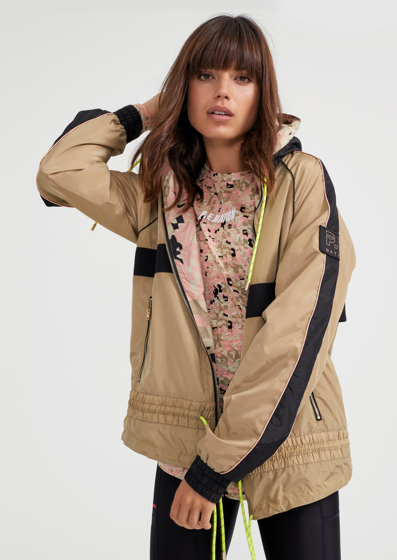 MAN DOWN REVERSIBLE JACKET IN OLIVE