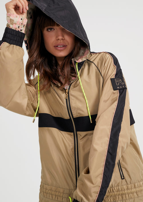 MAN DOWN REVERSIBLE JACKET IN OLIVE