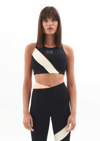 Official P.E Nation Objective Sports Bra in Black at ShoeGrab