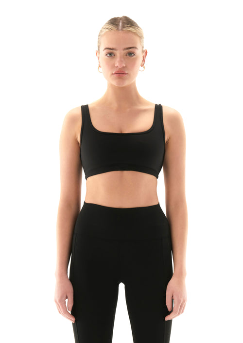 AMPLIFY SPORTS BRA IN BLACK