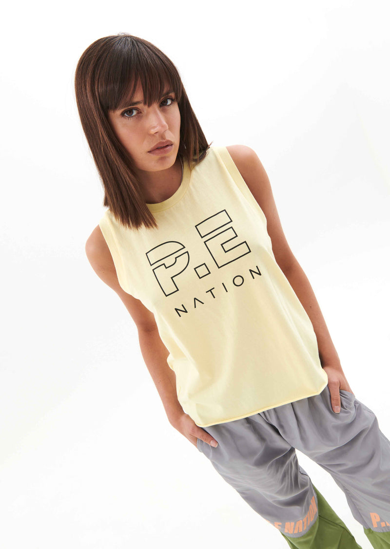 SHUFFLE TANK IN WAX YELLOW