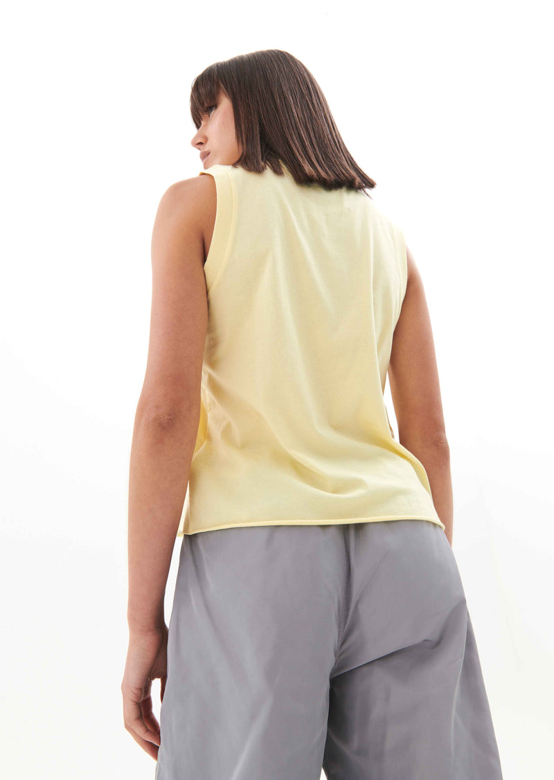 SHUFFLE TANK IN WAX YELLOW