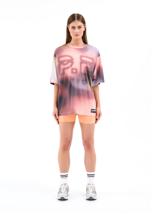 CYPER OVERSIZED TEE IN BLUR PRINT