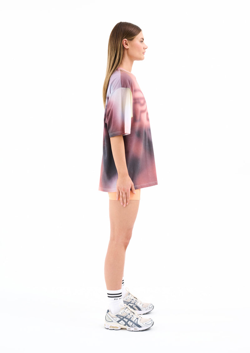 CYPER OVERSIZED TEE IN BLUR PRINT