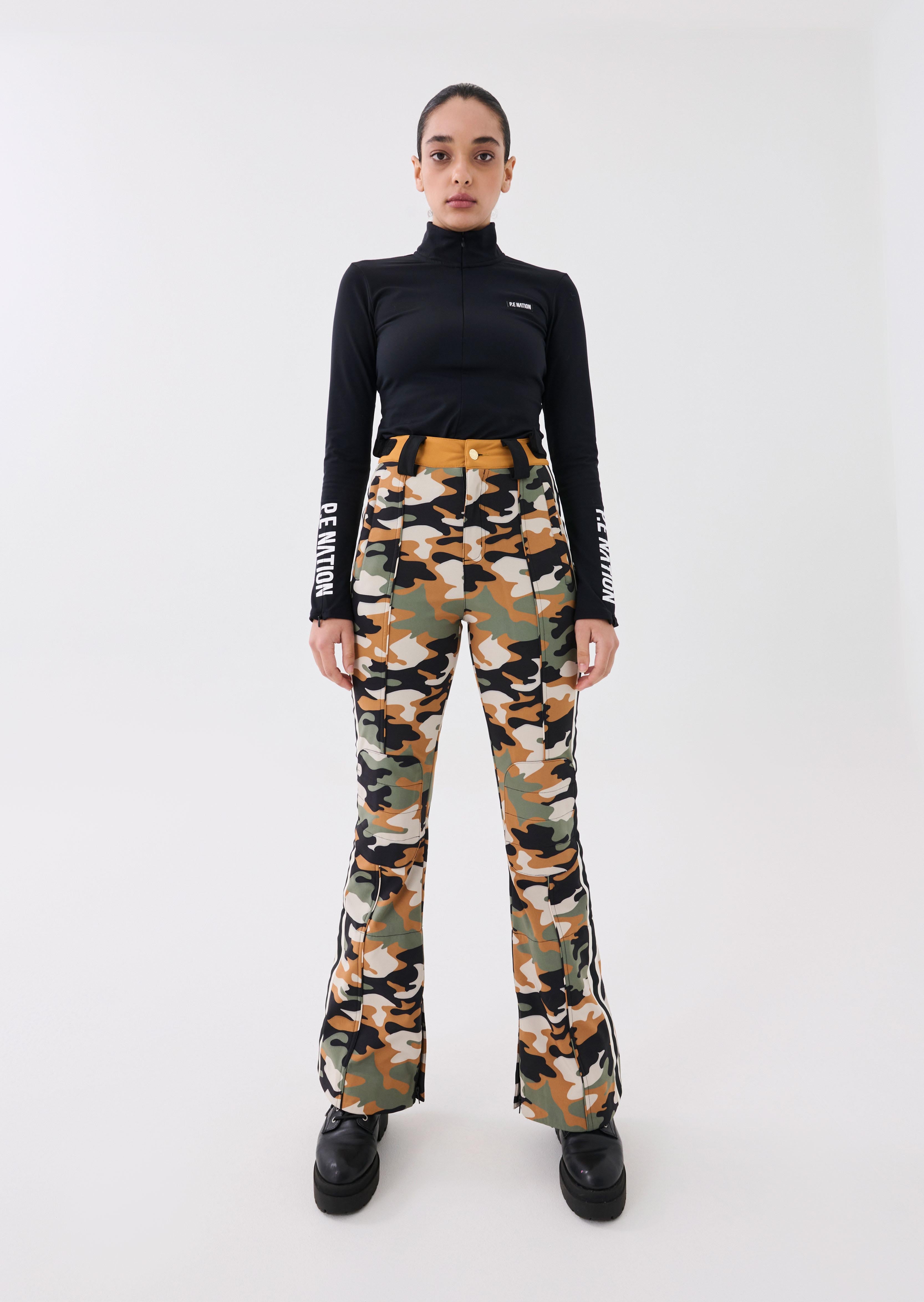 White camouflage snow pants clearance