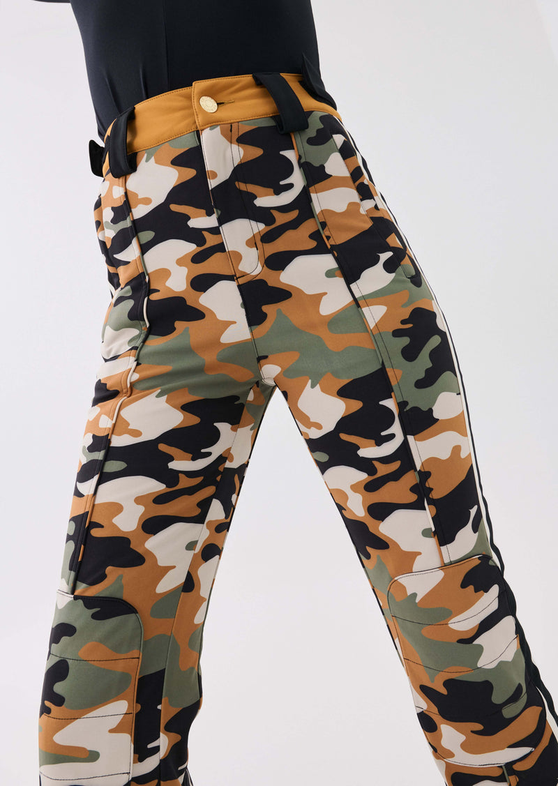 CHICANE SNOW PANT IN SNOW ARMY PRINT