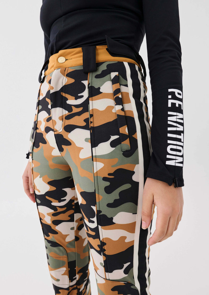 CHICANE SNOW PANT IN SNOW ARMY PRINT