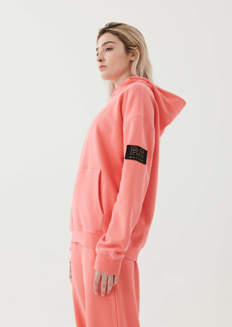 ALL AROUND HOODIE IN TROPICAL PINK