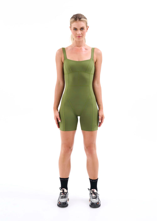 P.E Nation Recalibrate Bodysuit Pesto