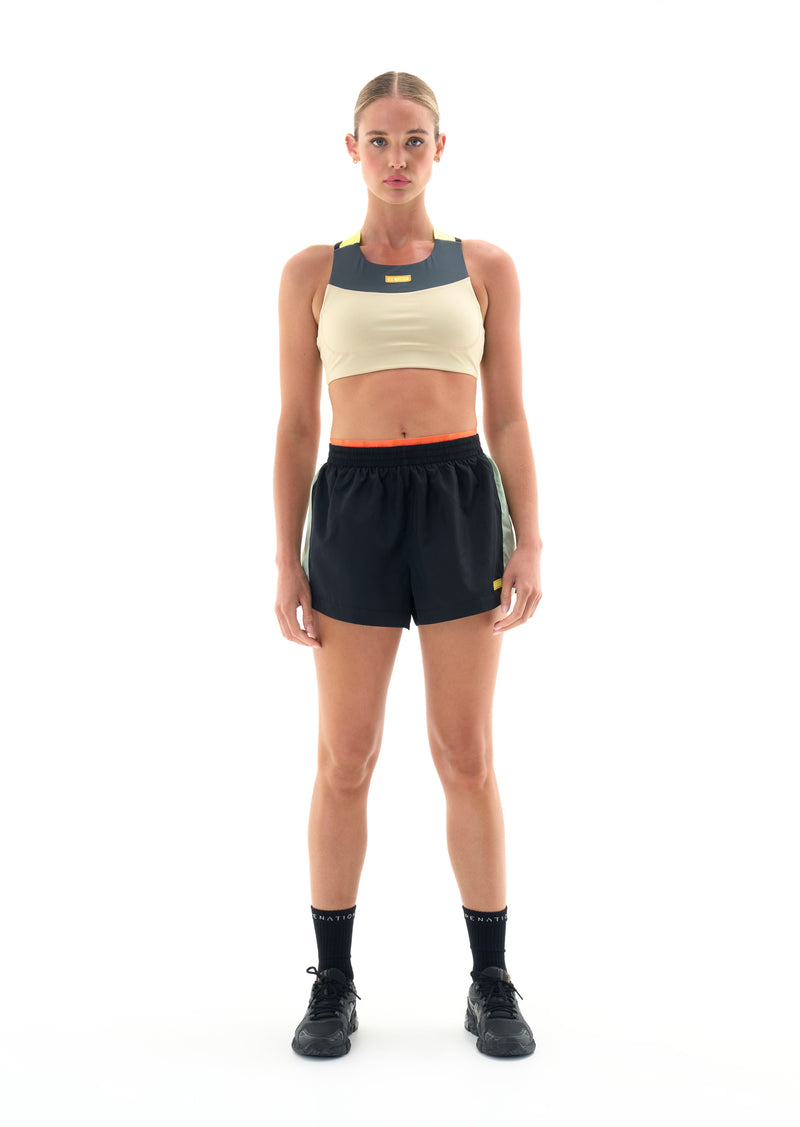 INITIALISE RUNNING SHORT BLACK