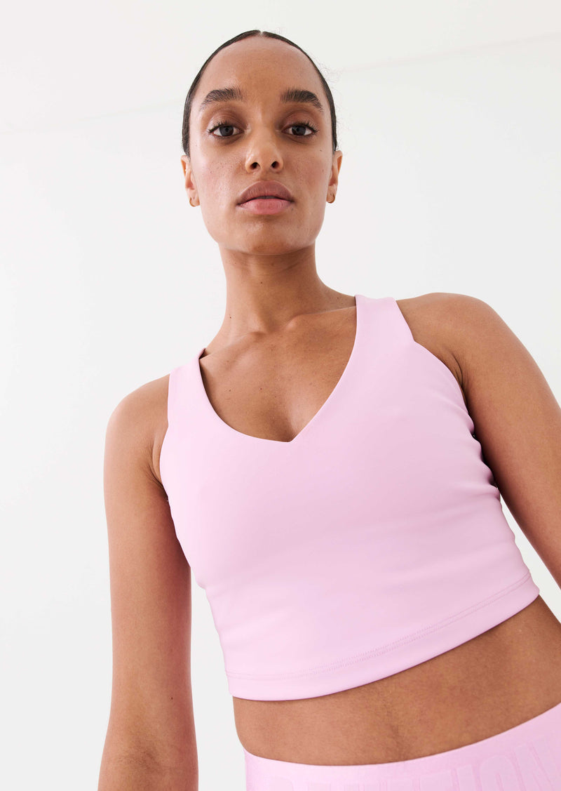 FULL COUNT SPORTS BRA IN PINK LAVENDER