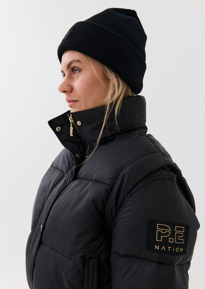 Pe nation black puffer jacket hotsell