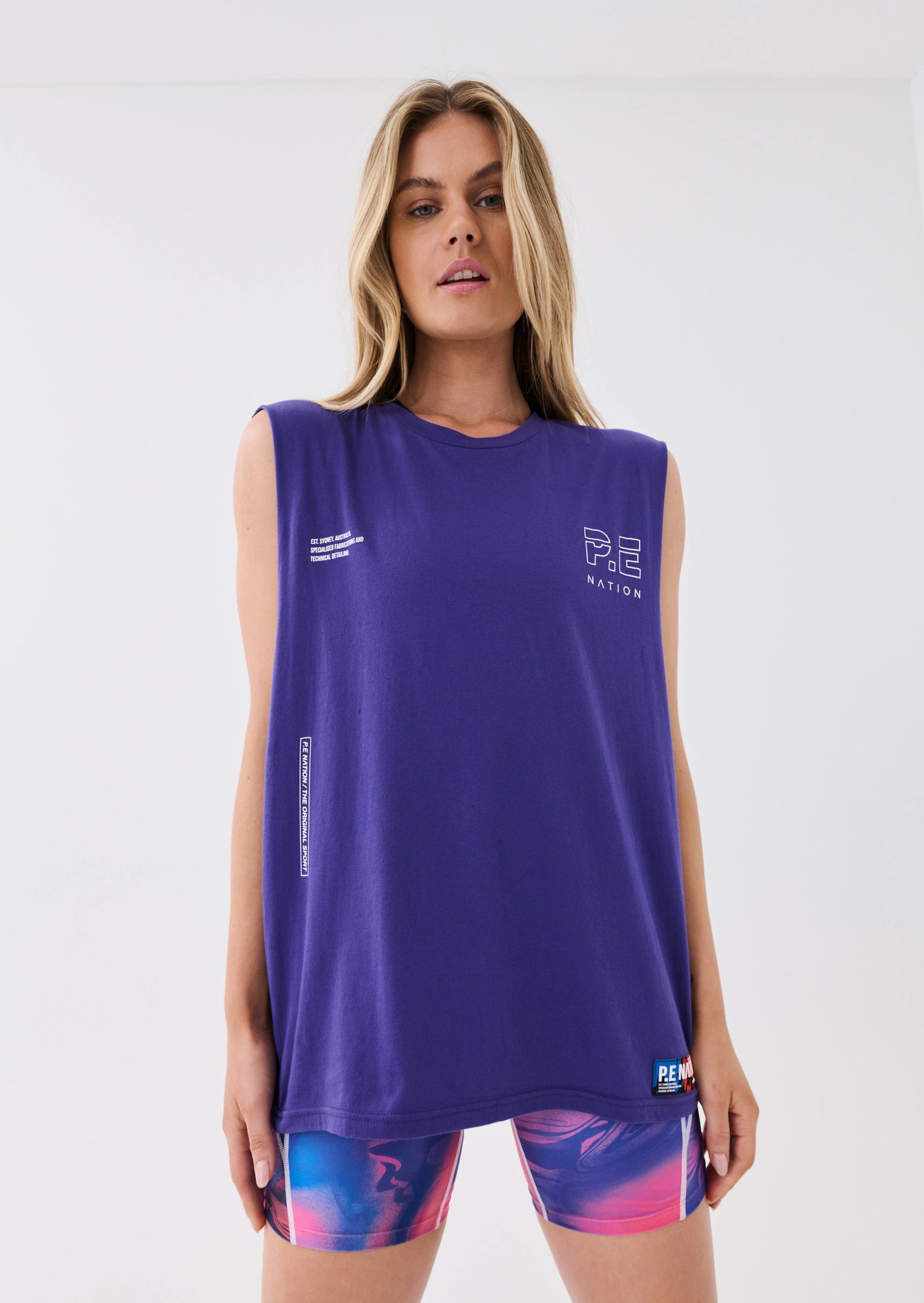 INITIATE TANK IN DEEP BLUE