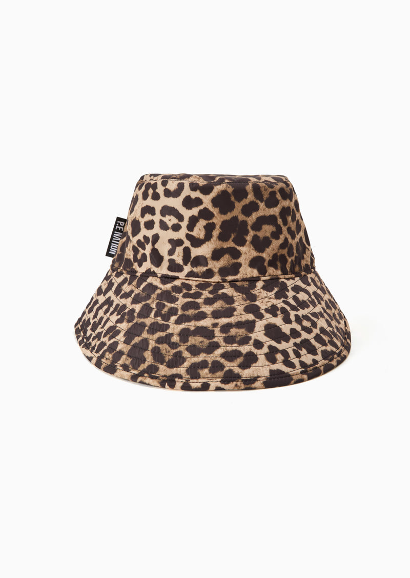VALLEY BUCKET HAT IN ANIMAL/CHARCOAL