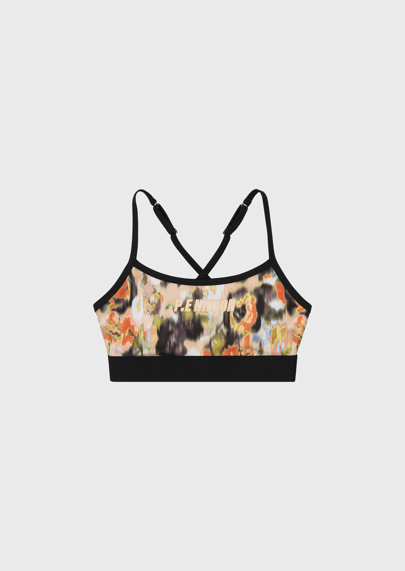 VISUALISE SPORTS BRA IN FLORAL LIGHT PRINT