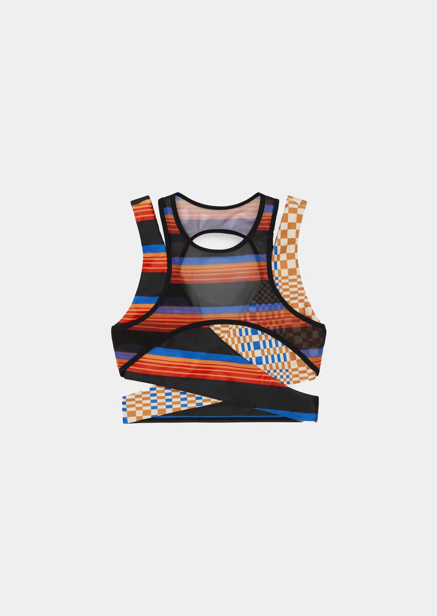 CANYON SPORTS BRA IN EDIT CHECK PRINT