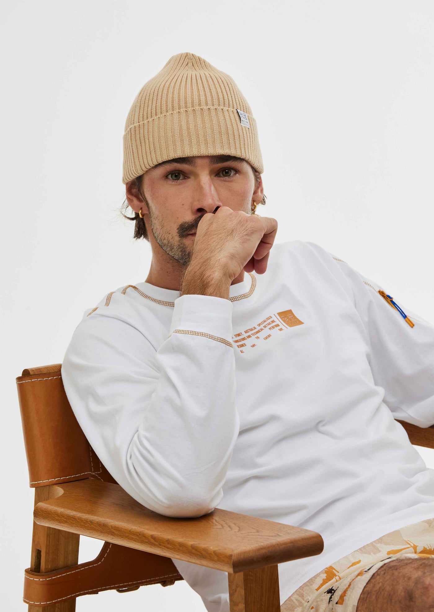 CRUISER BEANIE IN BEIGE