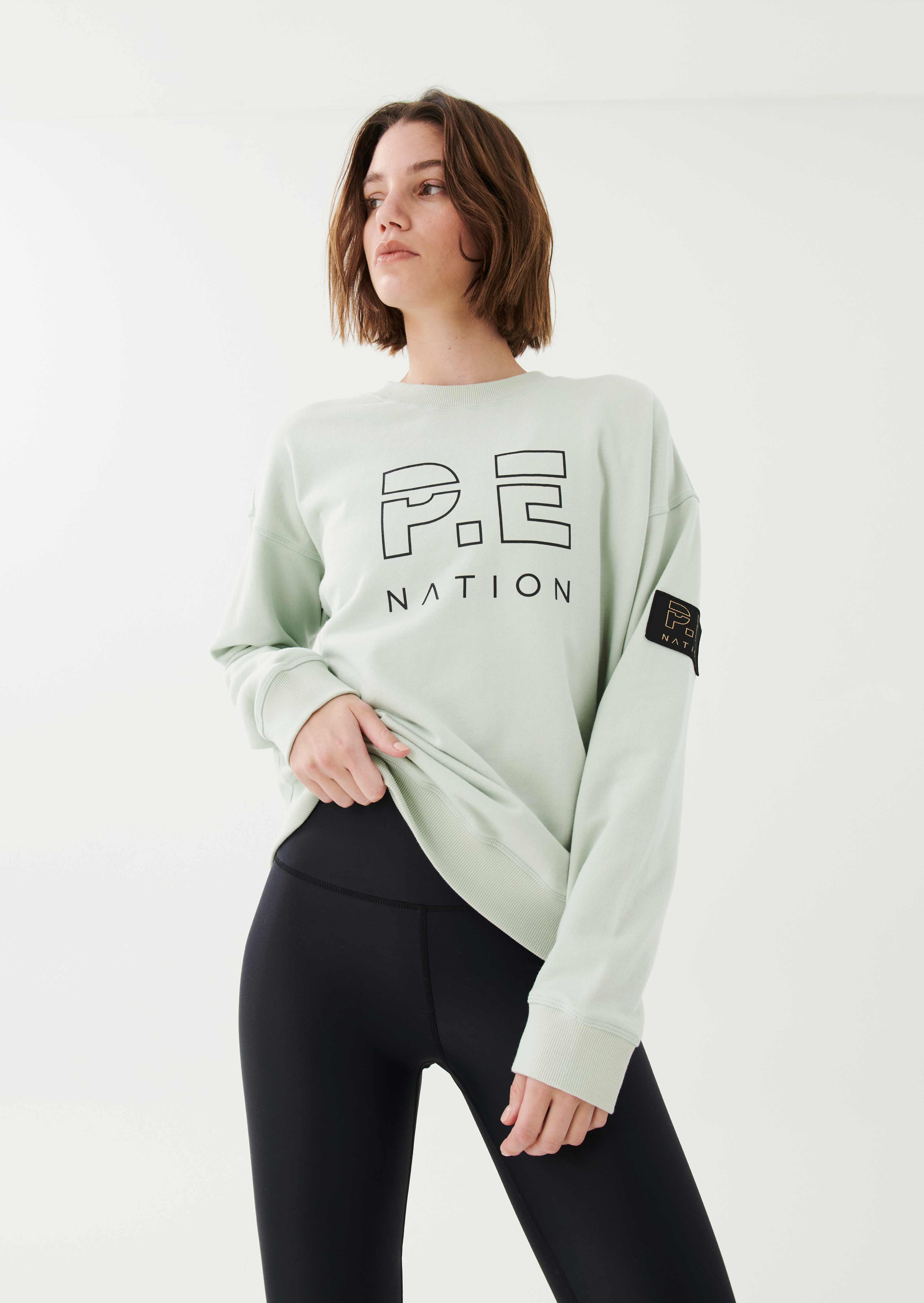 Pe nation heads up best sale sweater grey