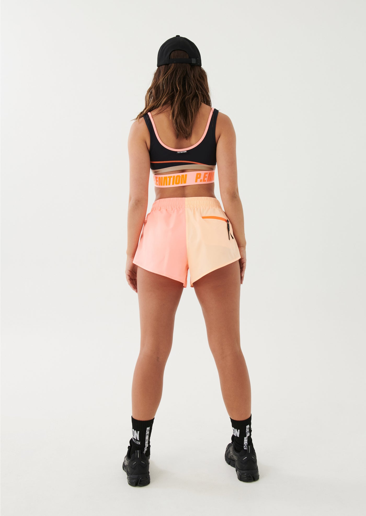 HIGH BALL SHORT IN SOFT CORAL