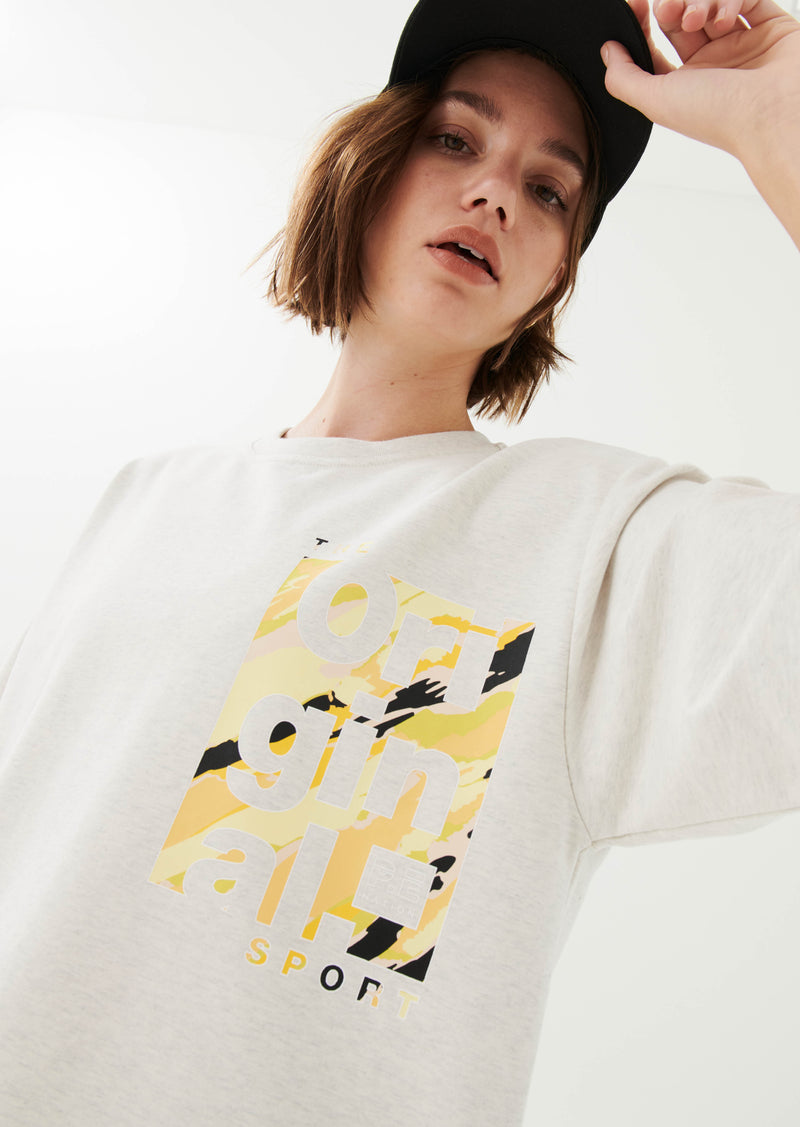 SWIFT TEE IN GREY MARL