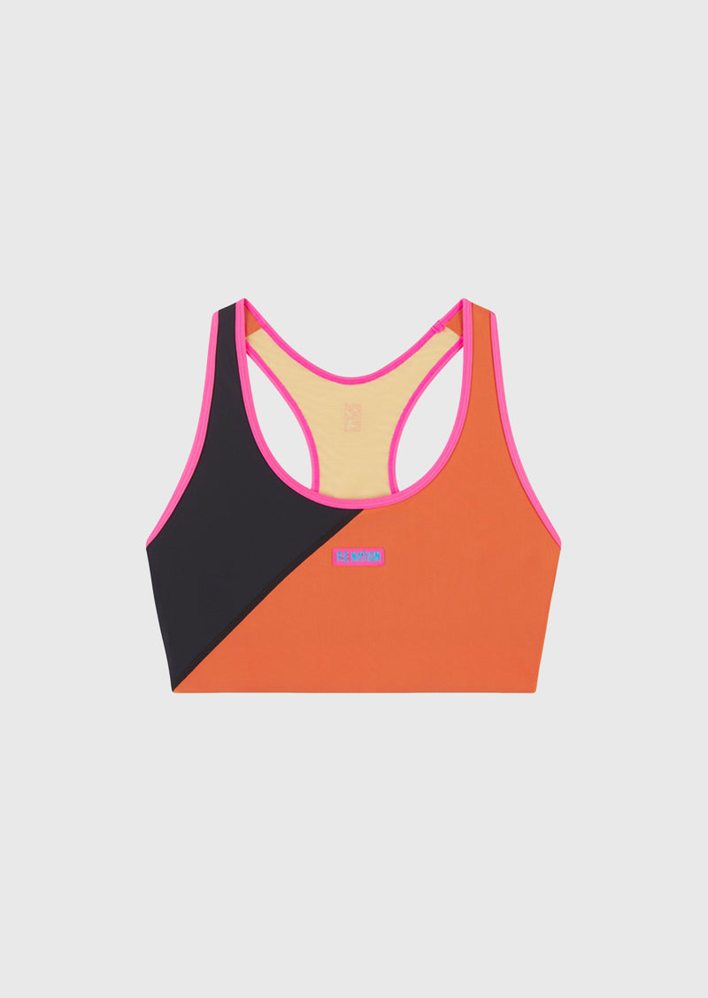 P.E Nation Runyon colour-block sports bra, Orange