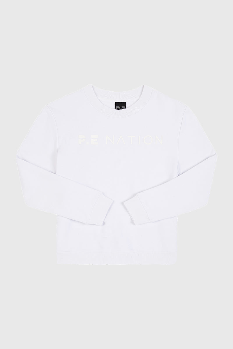 FRONT SIDE SWEAT IN WHITE