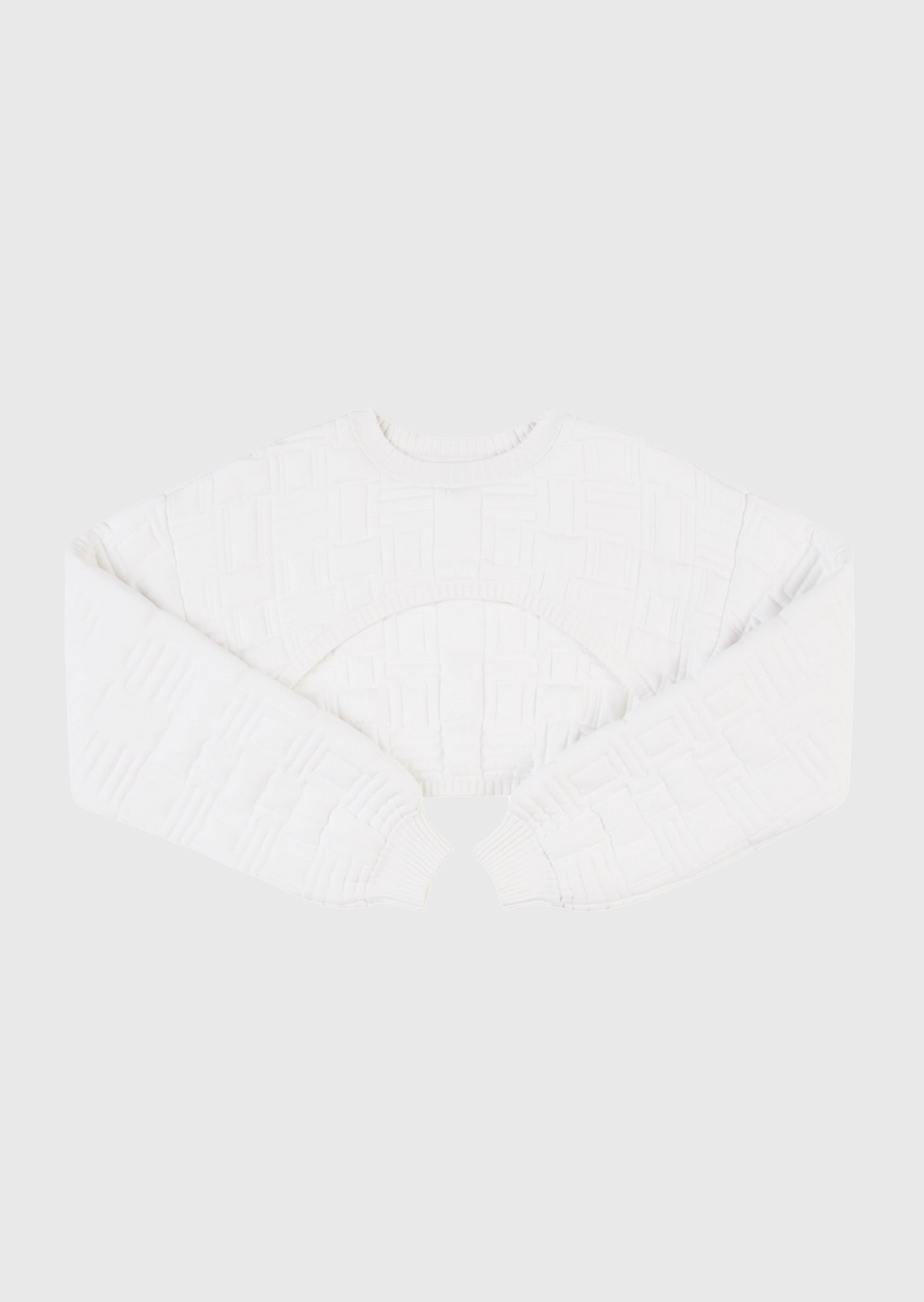 BALLER KNIT SWEAT IN WHITE