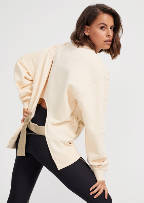 TRIPLE DOUBLE SWEAT IN IVORY